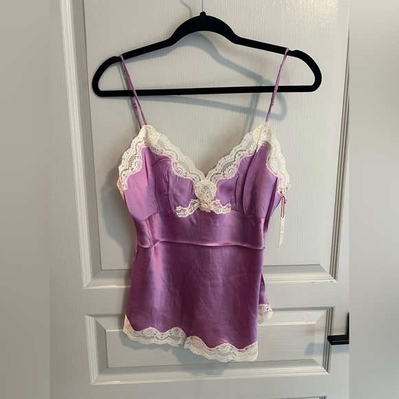 Gold Hawk Orchid Silk Lace Camisole Large - Picture 2 of 6